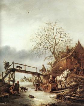 艾薩尅 範 奧斯塔德 A Winter Scene 艾薩尅 範 奧斯塔德 A Winter Scene